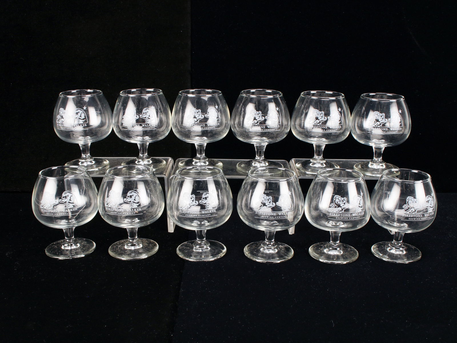 12 FIRESTONE WALKER BREWING CO BEER SNIFTERS (1 of 2)