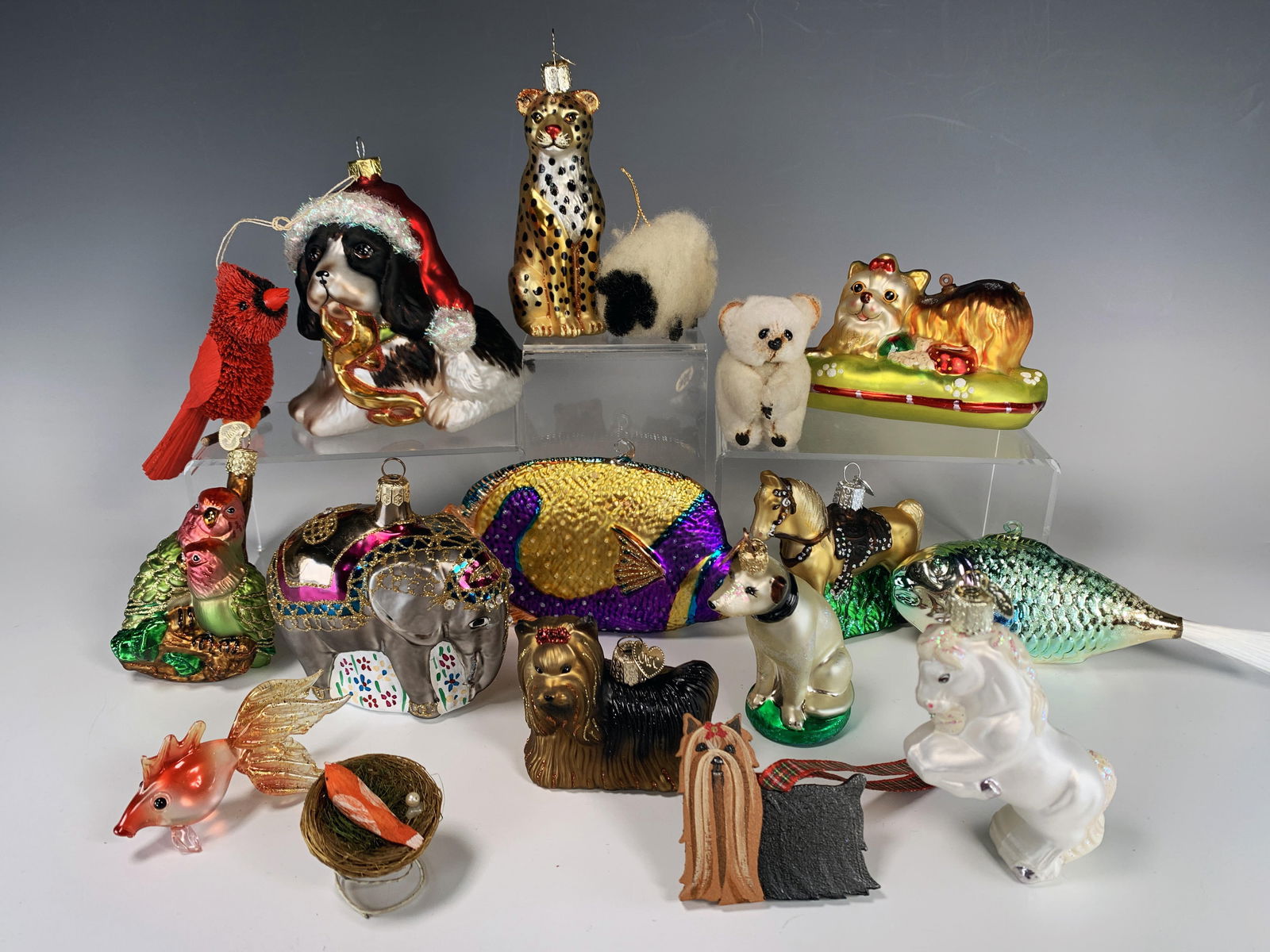 VINTAGE RADKO OLD WORLD CHRISTMAS ANIMAL ORNAMENTS (1 of 6)