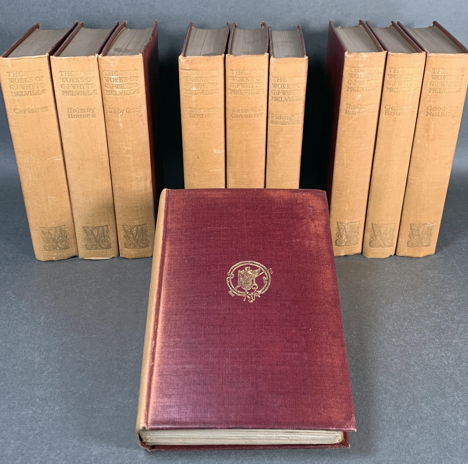 LIMITED EDITION GJ WHYTE-MELVILLE WORKS 10 VOLUMES:  Limited Edition GJ Whyte-Melville Works 10 Volumes for Sale