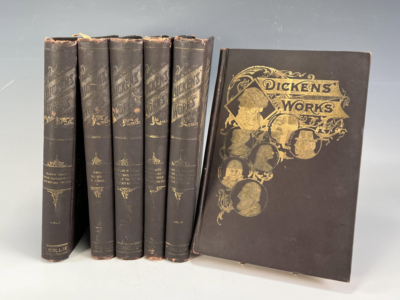 6 VOL COLLIERS UNABRIDGED ED THE WORKS OF CHARLES DICKENS:  6 Vol Colliers Unabridged Edition The Works of Charles Dickens for Sale