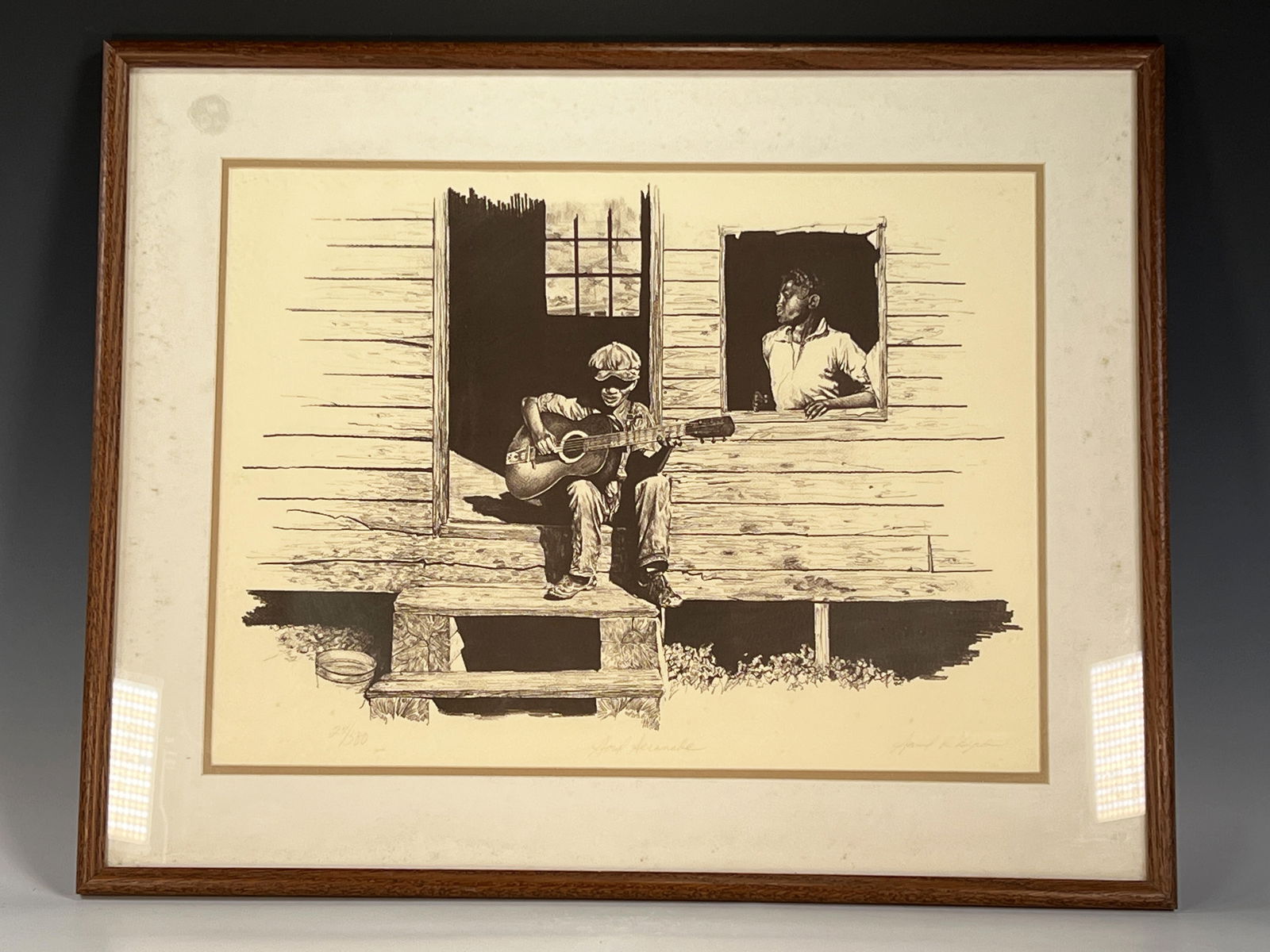 AFRICAN AMERICAN SAMUEL R. BYRD SIGNED NUMBERED PRINT (1 of 4)