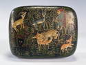 HAND PAINTED LACQUER BOX MIDDLE EASTERN