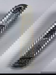 EXQUISITE CHINESE SILVER CHARACTER INGOT - A TOUCH OF HISTORY