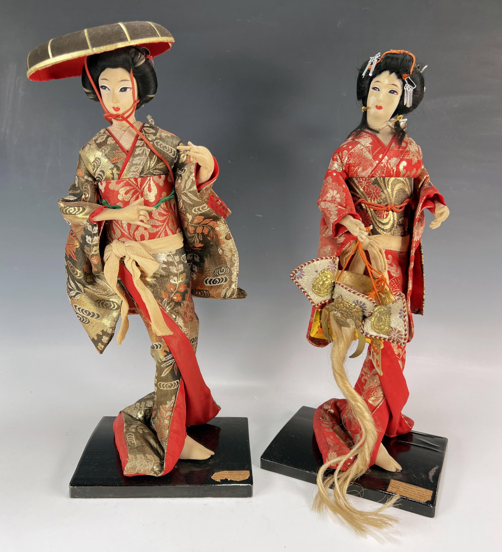 TWO JAPANESE NISHI DOLLS