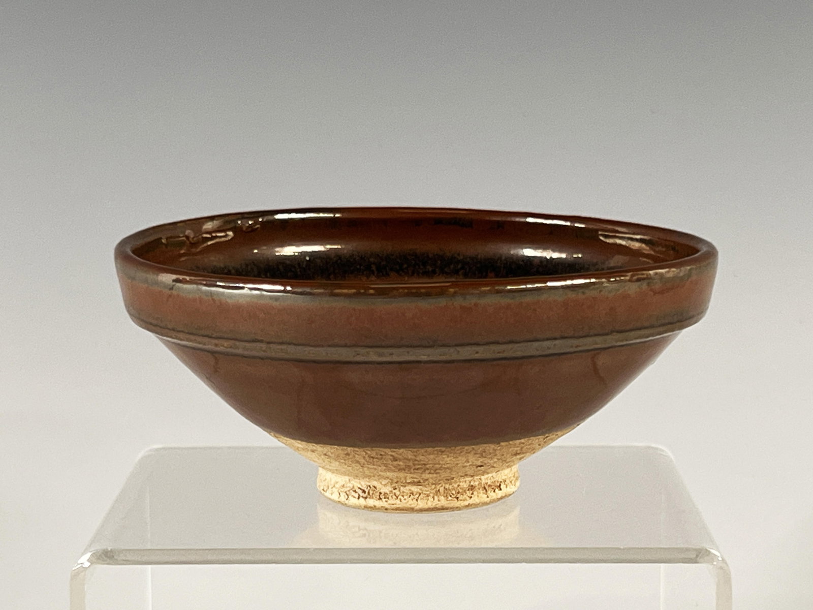 CHINESE GLAZED BROWN TEA BOWL