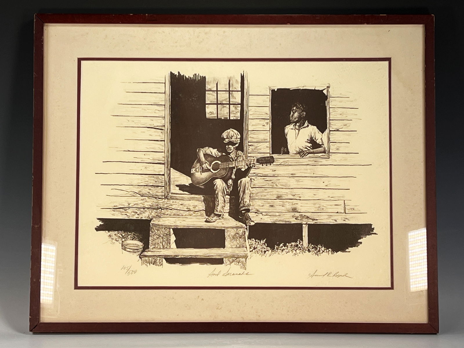 AFRICAN AMERICAN SAMUEL R. BYRD SIGNED NUMBERED SOUL SERENADE