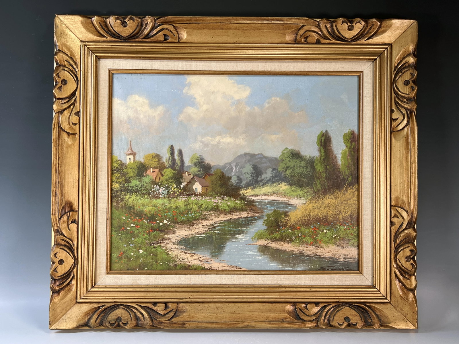 STREAM AND COUNTRYSIDE PAINTING