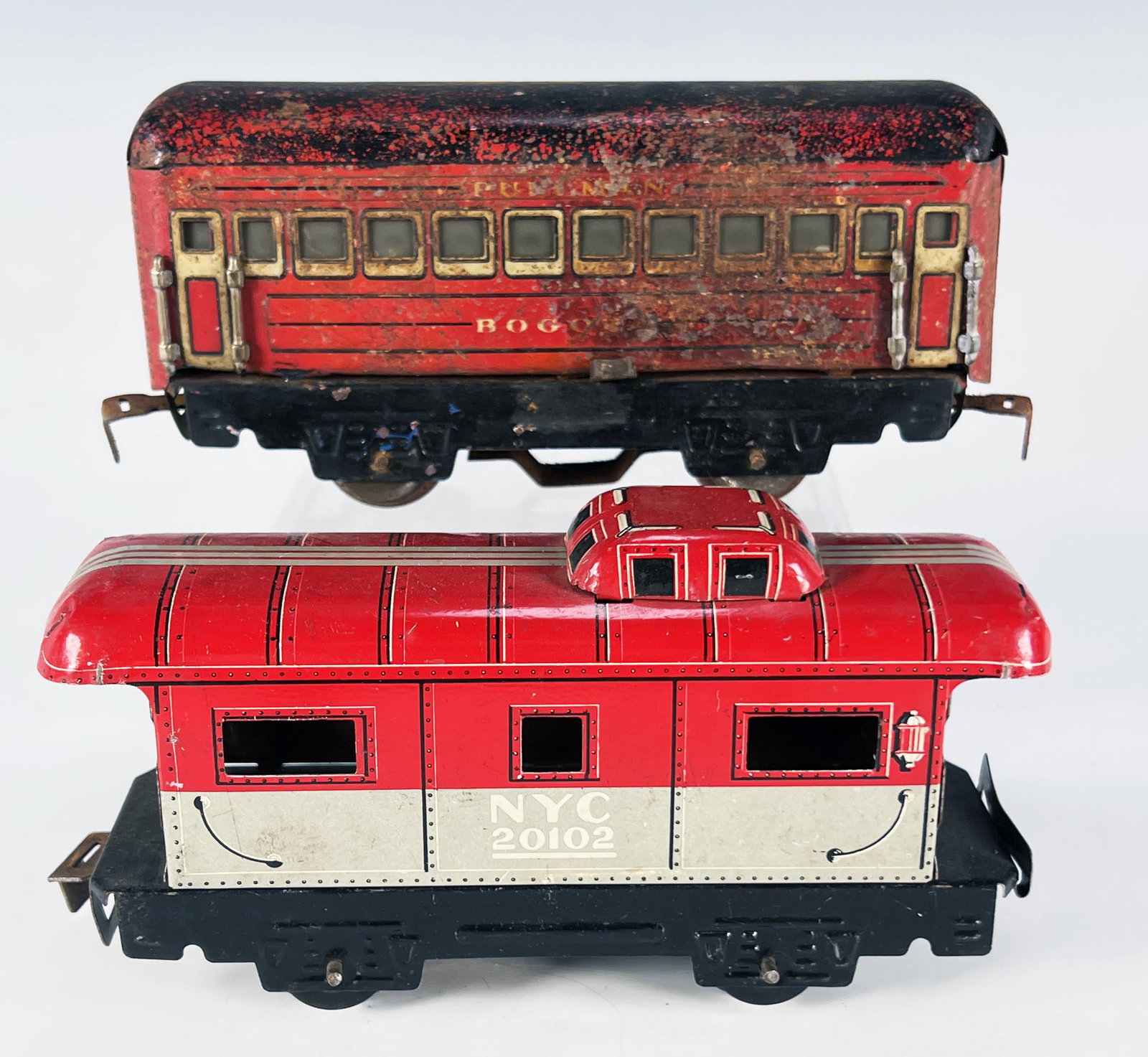 TWO METAL TRAINS