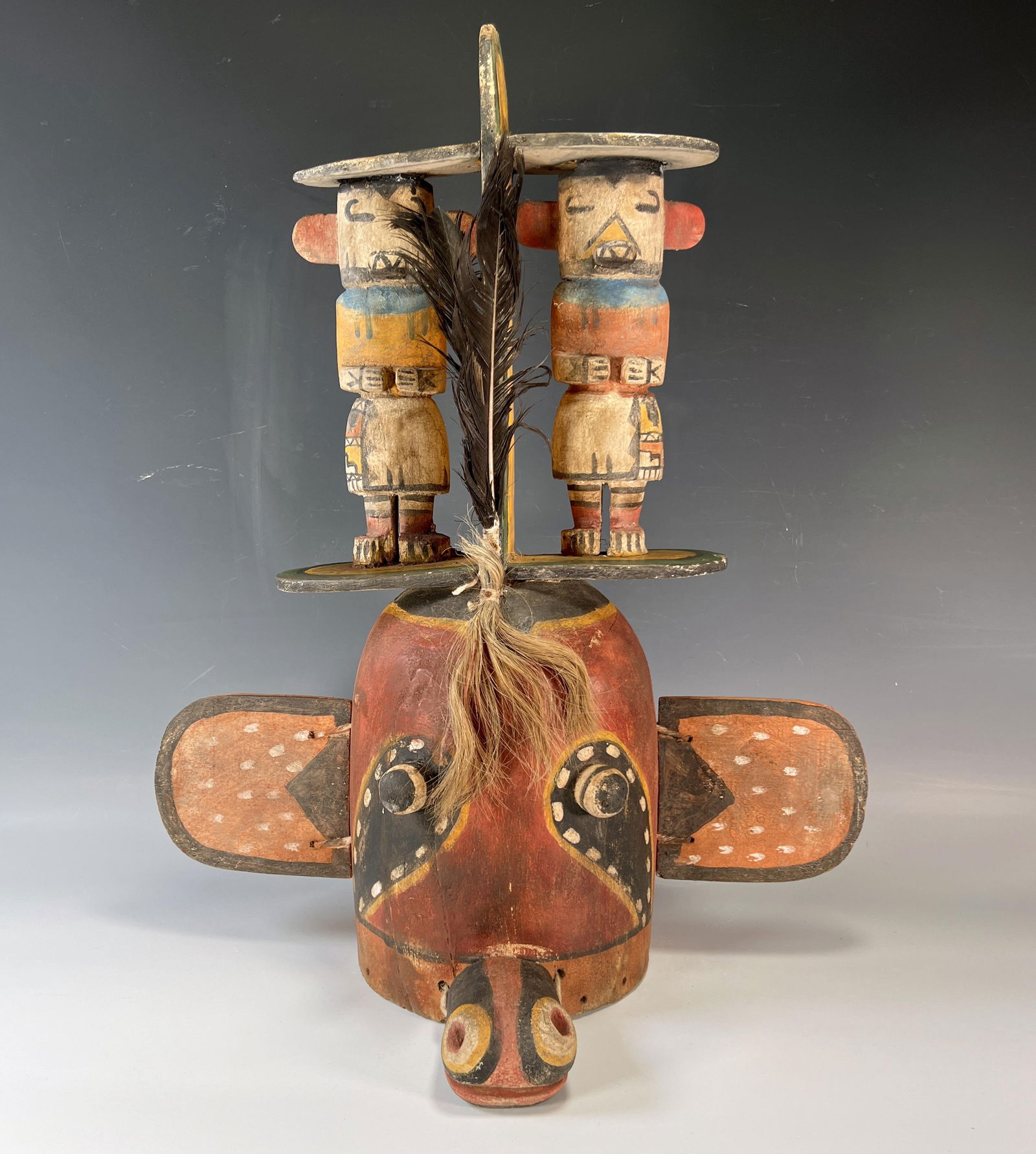 PAINTED WOOD HOPI KATSINA KACHINA FIGURE (1 of 10)