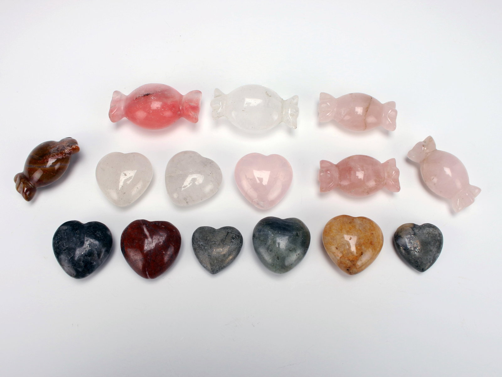 POLISHED HARDSTONE DECORATIVE CANDY