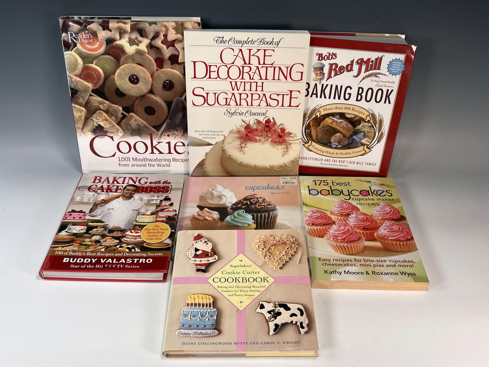 7 COOKBOOKS ON COOKIES, CAKE DECORATING, AND GENERAL BAKING (1 of 2)