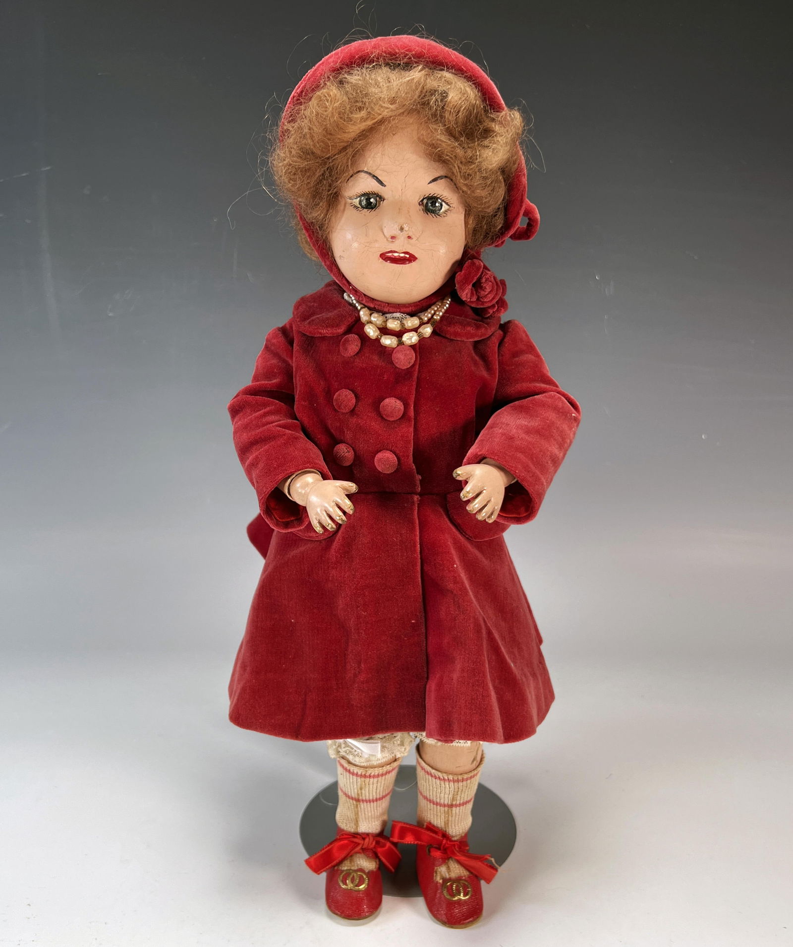 ANTIQUE SCHOENHUT WOOD DOLL (1 of 9)