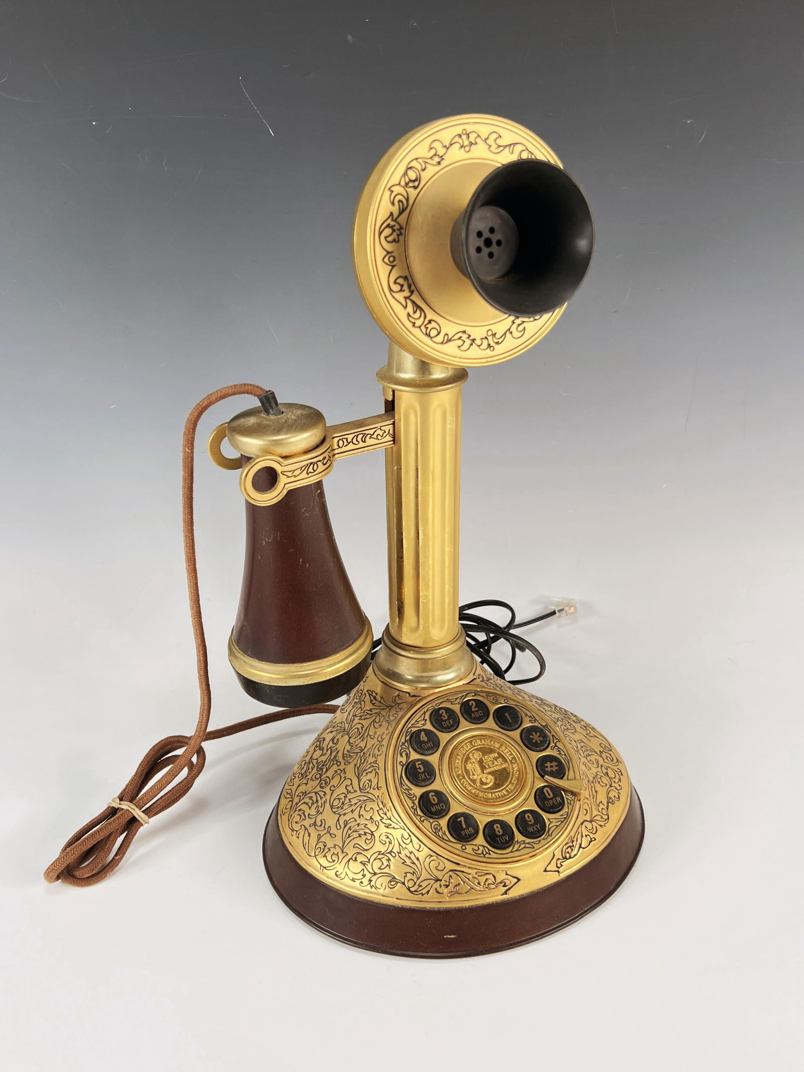 FRANKLIN MINT ALEXANDER GRAHAM BELL COMMEMORATIVE CANDLESTICK TELEPHONE (1 of 7)