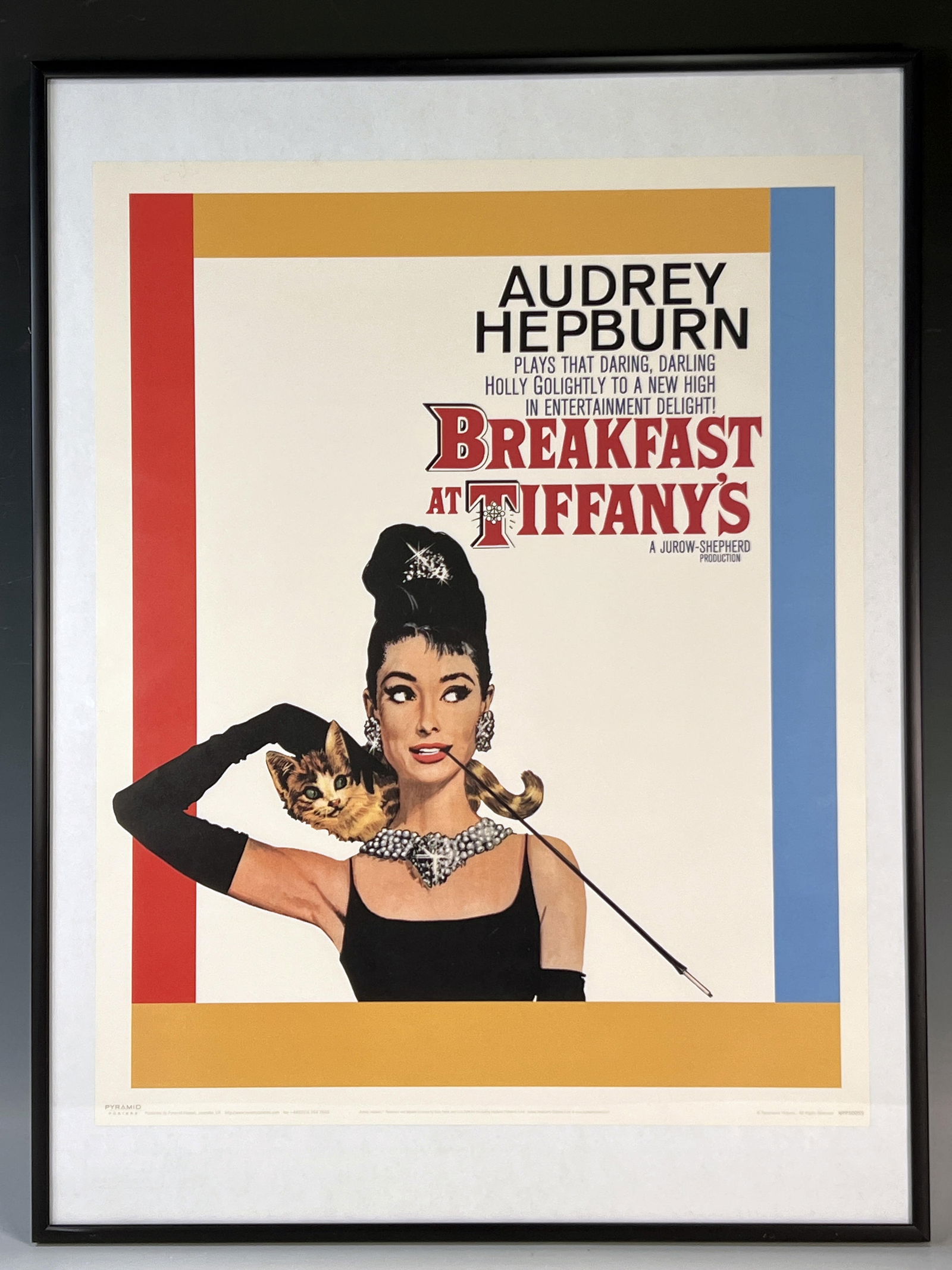 BREAKFAST AT TIFFANYS AUDREY HEPBURN MOVIE POSTER (1 of 4)
