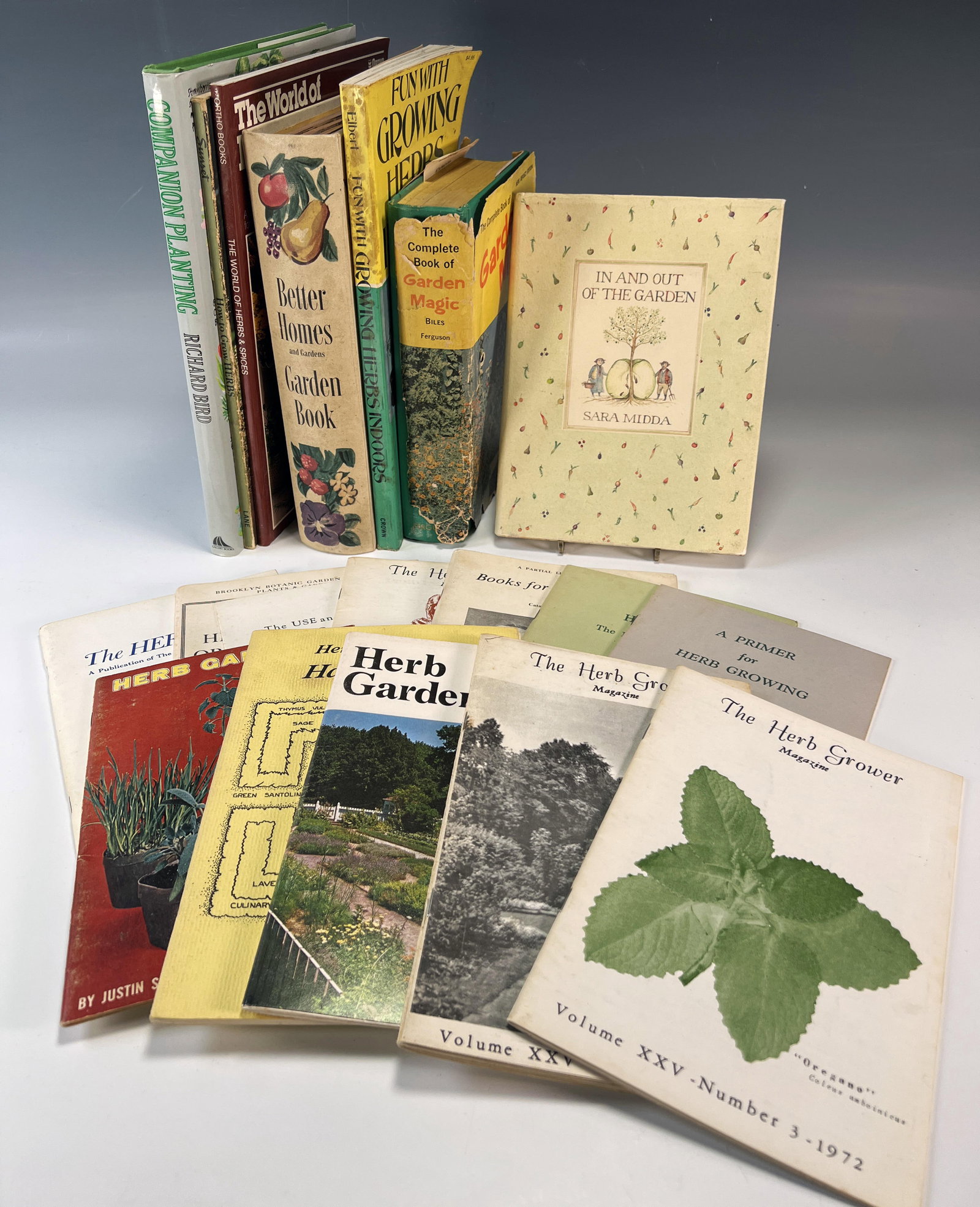 VINTAGE BOOKS ON GARDENING & HERBS