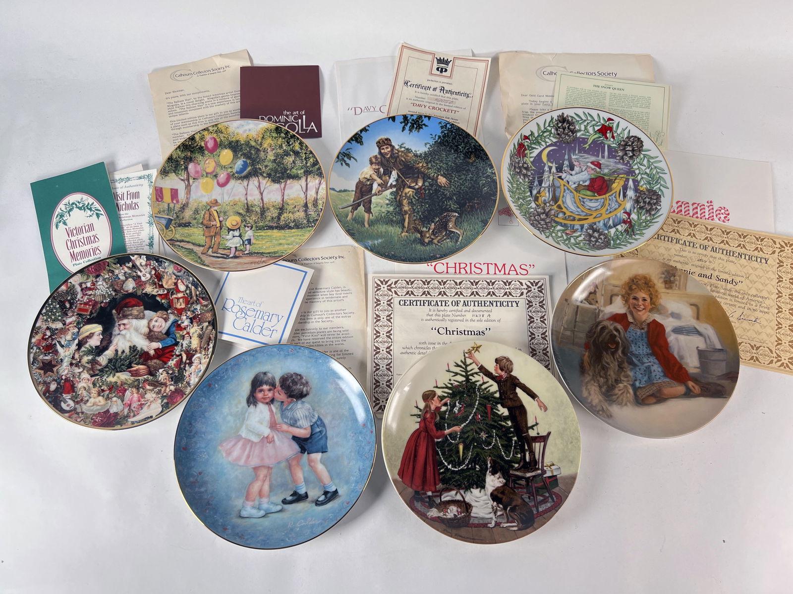 7 COLLECTOR PLATES SOME COAS (1 of 2)