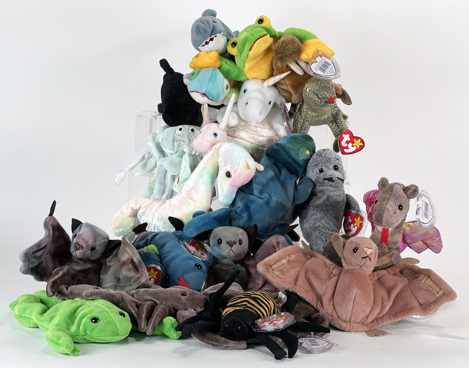 BEANIE BABIES SEA LIFE, LIZARDS, AND MISC.