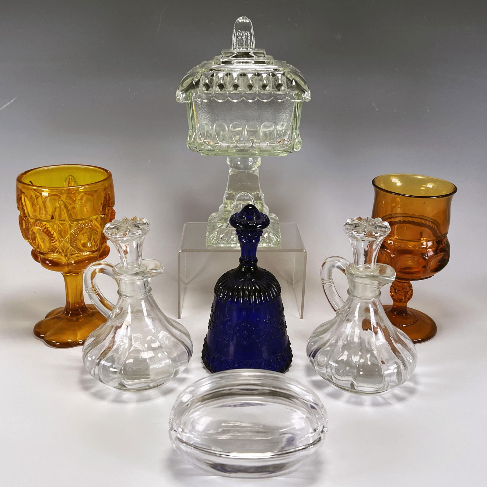 PRESSED GLASS LOT (1 of 5)