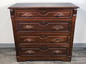 ANTIQUE FOUR DRAWER DRESSER