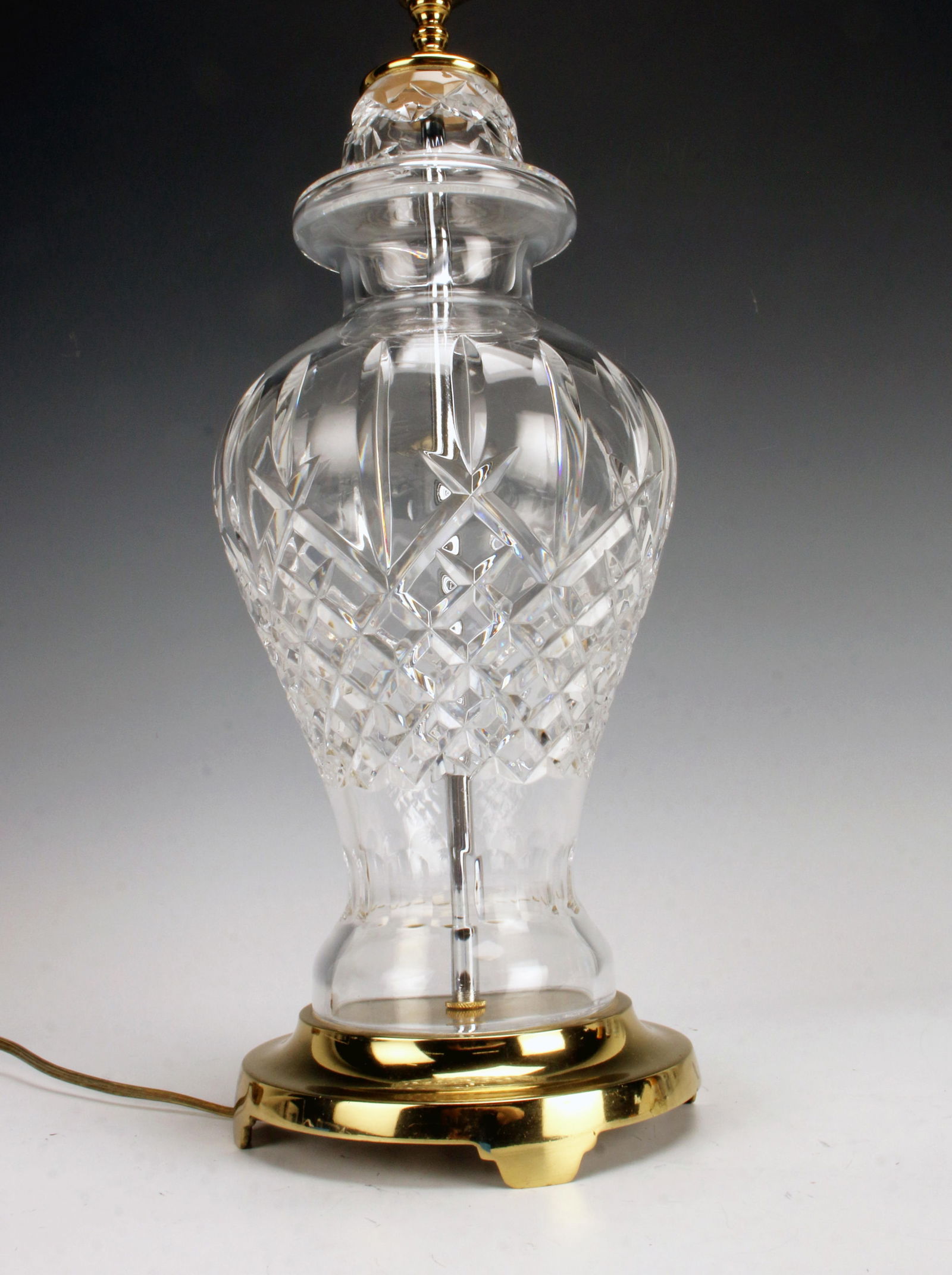 WATERFORD CRYSTAL LISMORE GINGER JAR FORM LAMP (1 of 3)
