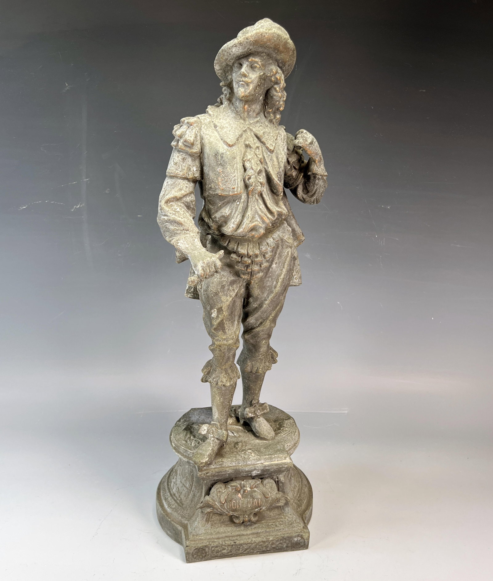 CAST METAL DON JUAN STATUE