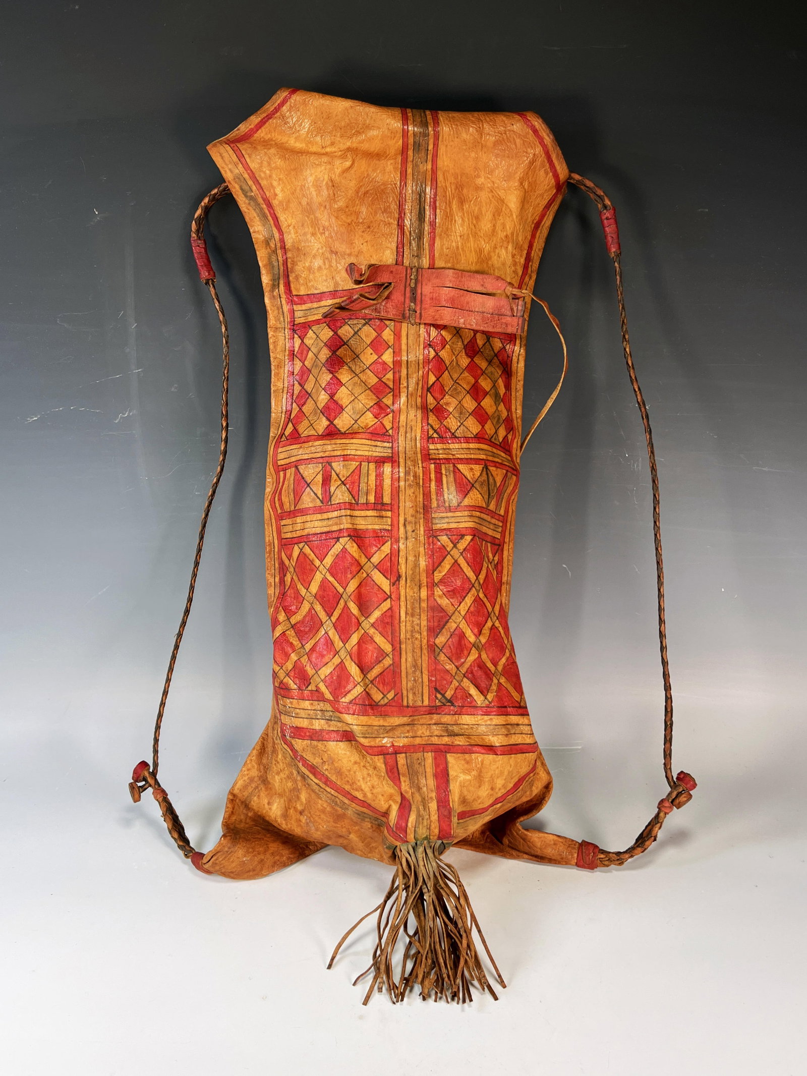 PIG LEATHER SKIN POUCH BACKPACK