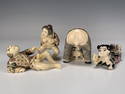 JAPANESE EROTIC OKIMONO NETSUKE FIGURES