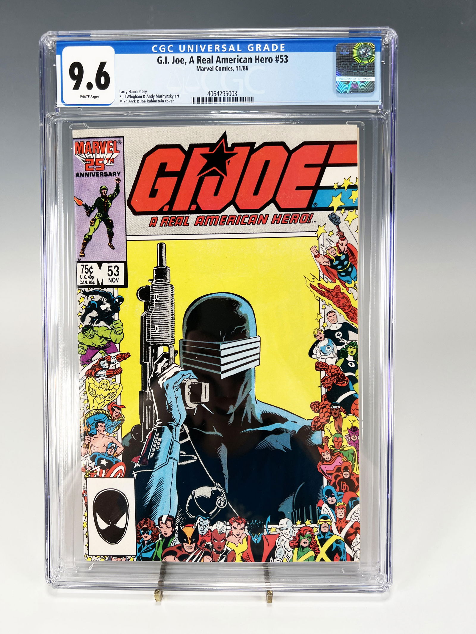 G.I. JOE #53 CGC 9.6 MARVEL ANNIVERSARY ISSUE (1 of 3)