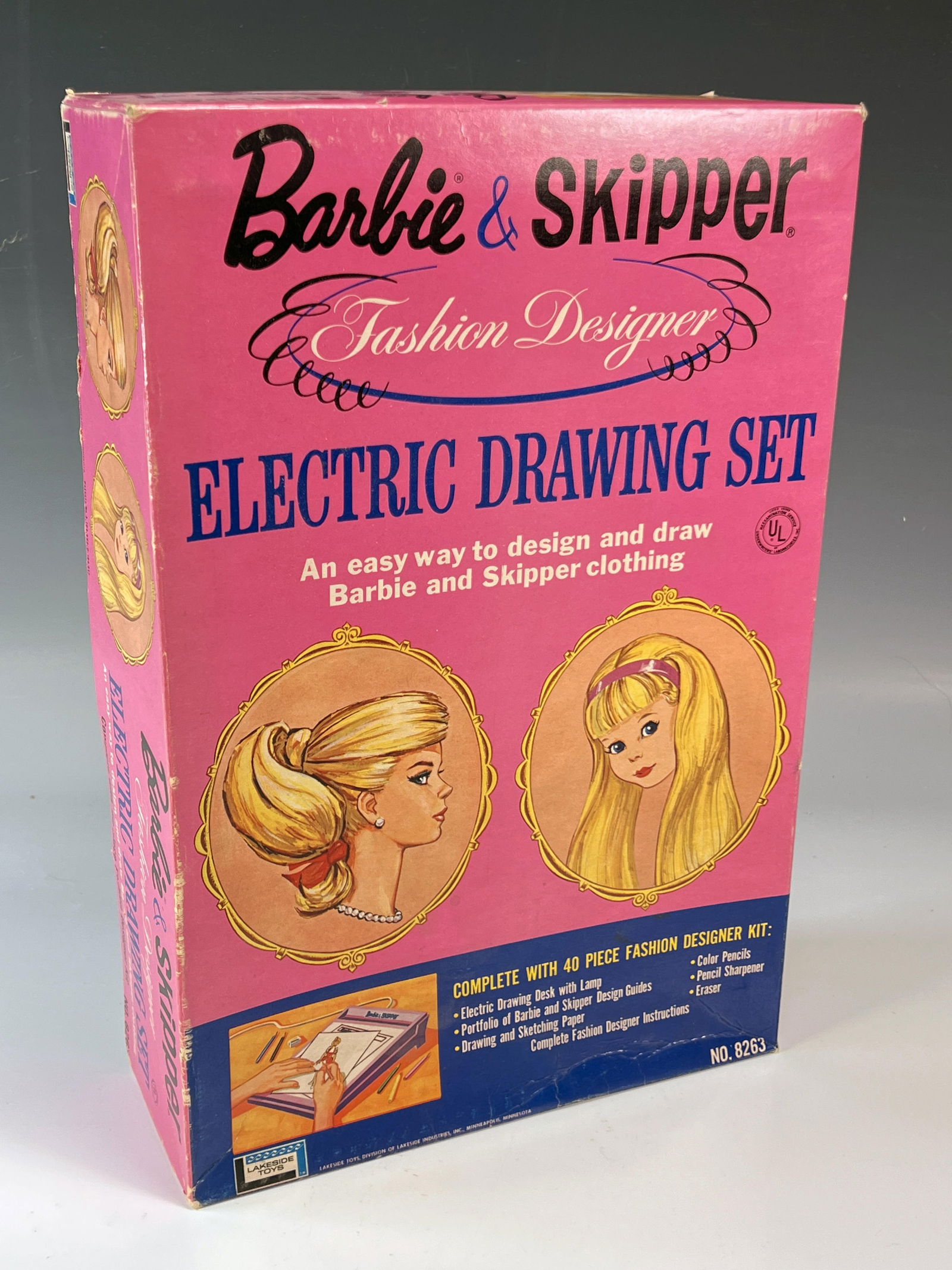 VINTAGE BARBIE & SKIPPER FASHION DESIGNER ELECTRIC DRAWING SET 1965 (1 of 6)