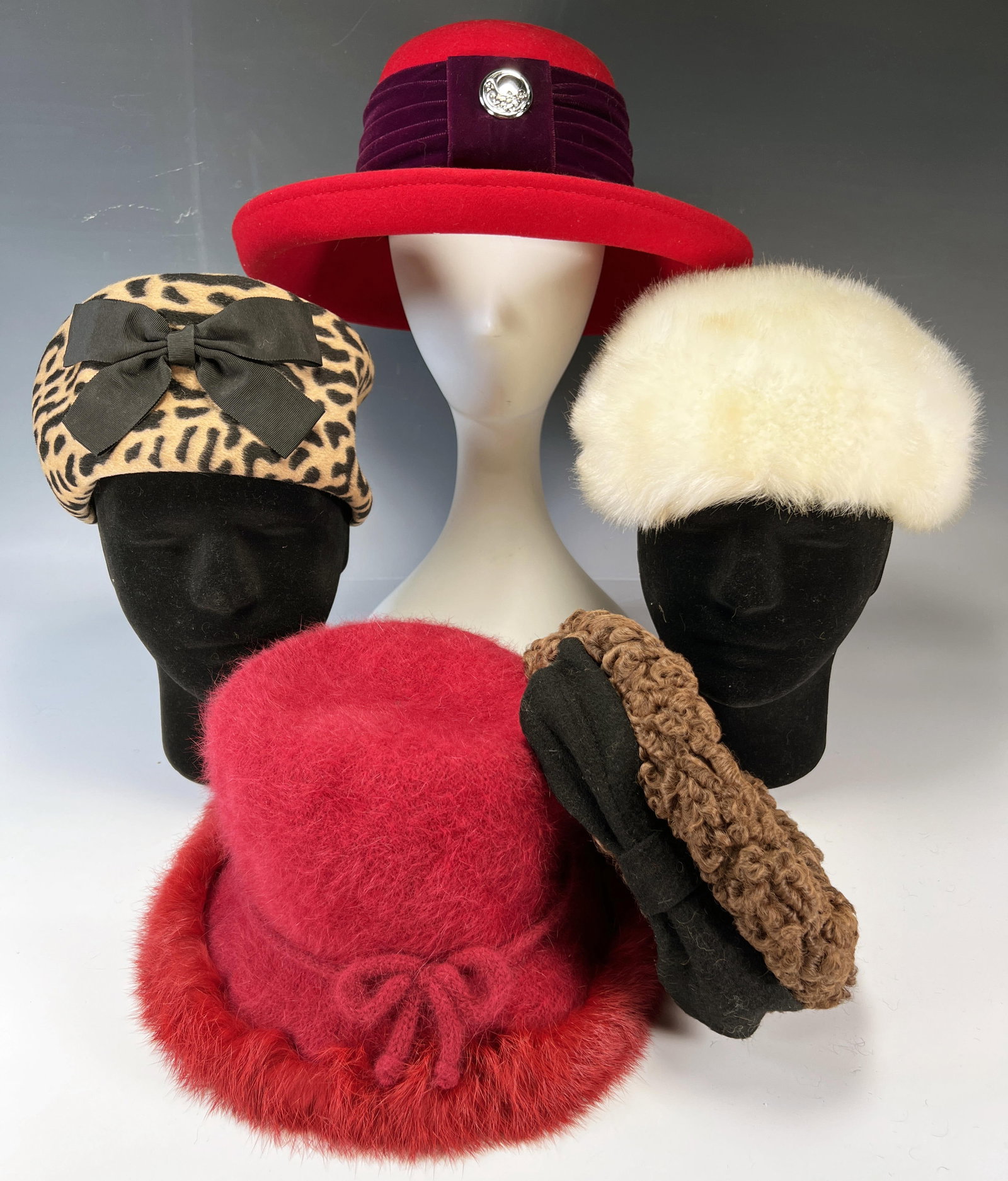 LADIES WOOL & FAUX FUR HATS