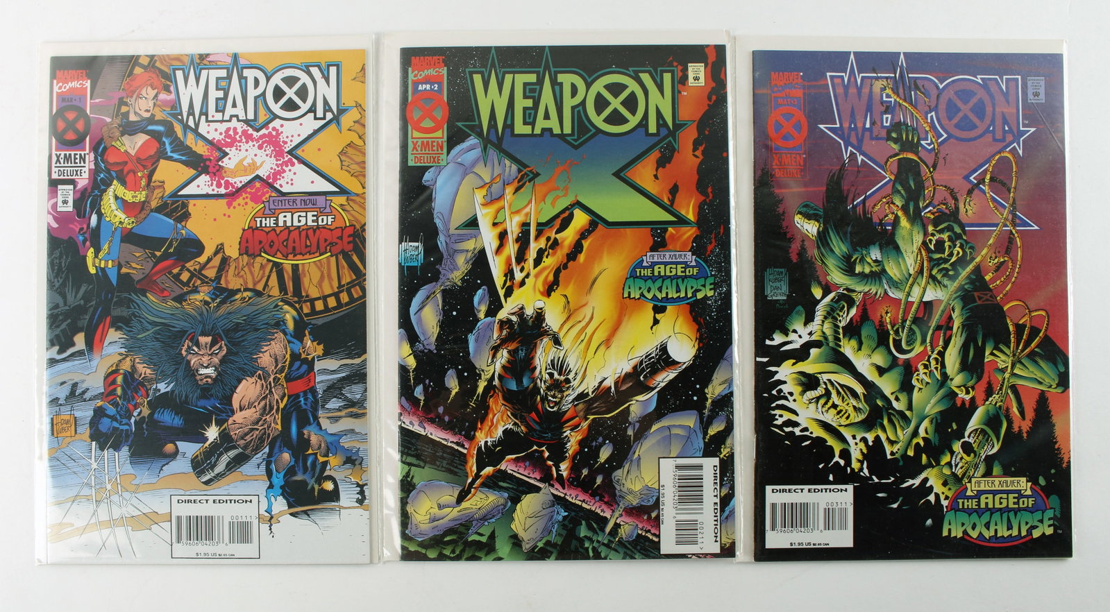WEAPON X #1-3 (MARVEL, 1995)