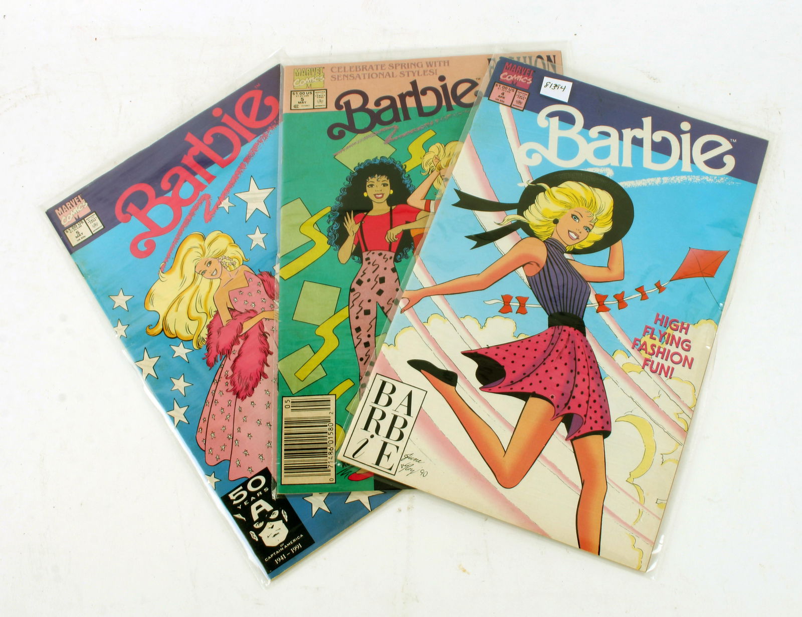 THREE MARVEL BARBIE COMICS 1991 RARE NEWSSTAND VARIANT (1 of 1)