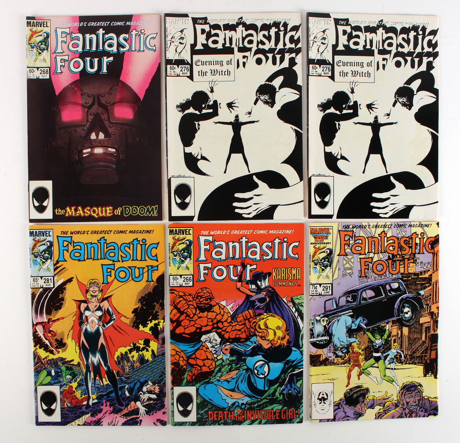 SIX BRONZE AGE FANTASTIC 4 COMICS (1 of 4)