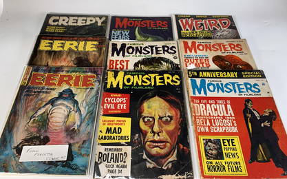 VINTAGE MONSTER COMICS EERIE CREEPY