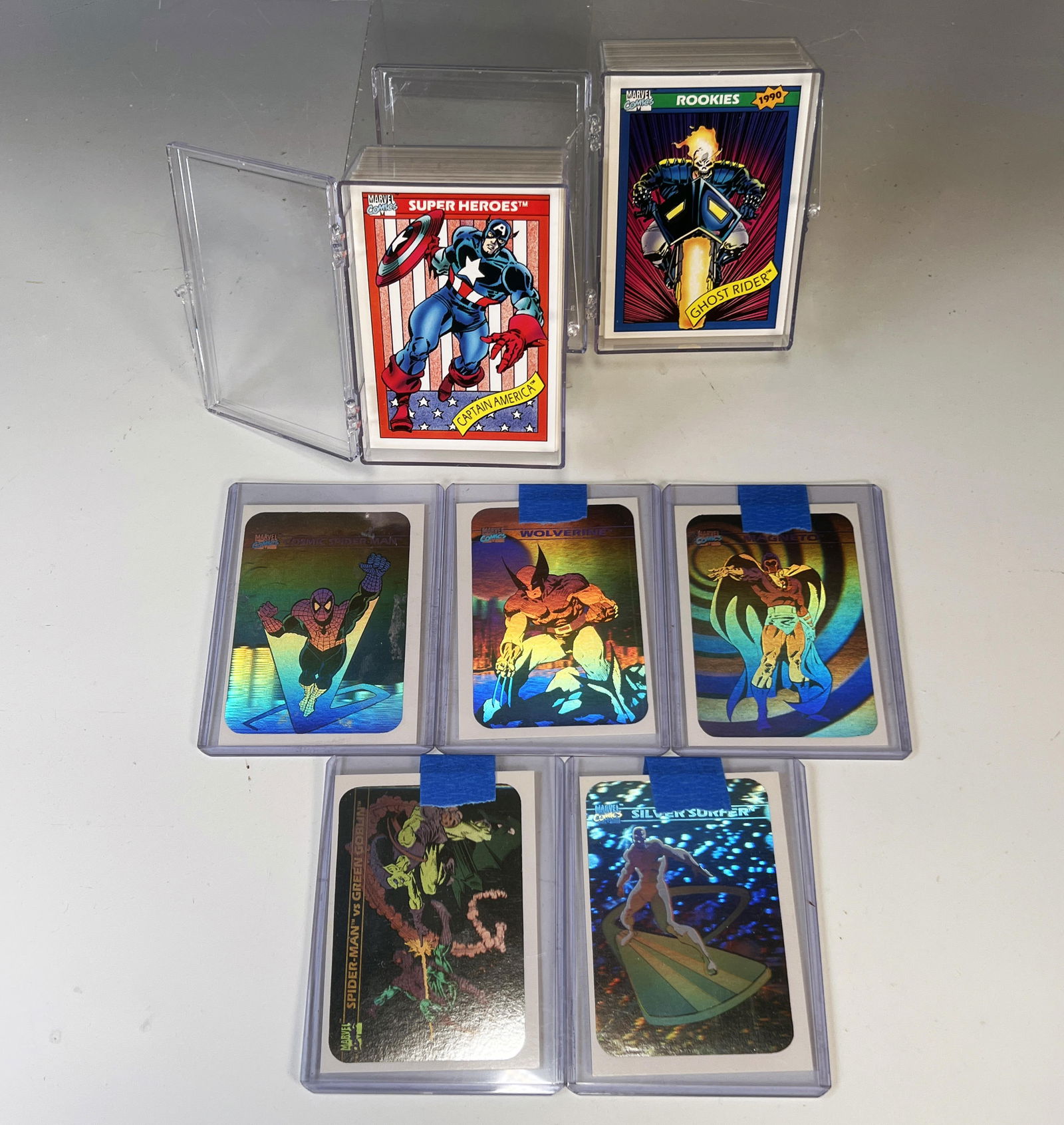 MARVEL TRADING CARD SET IMPEL 1990 W/ HOLOGRAMS (1 of 3)