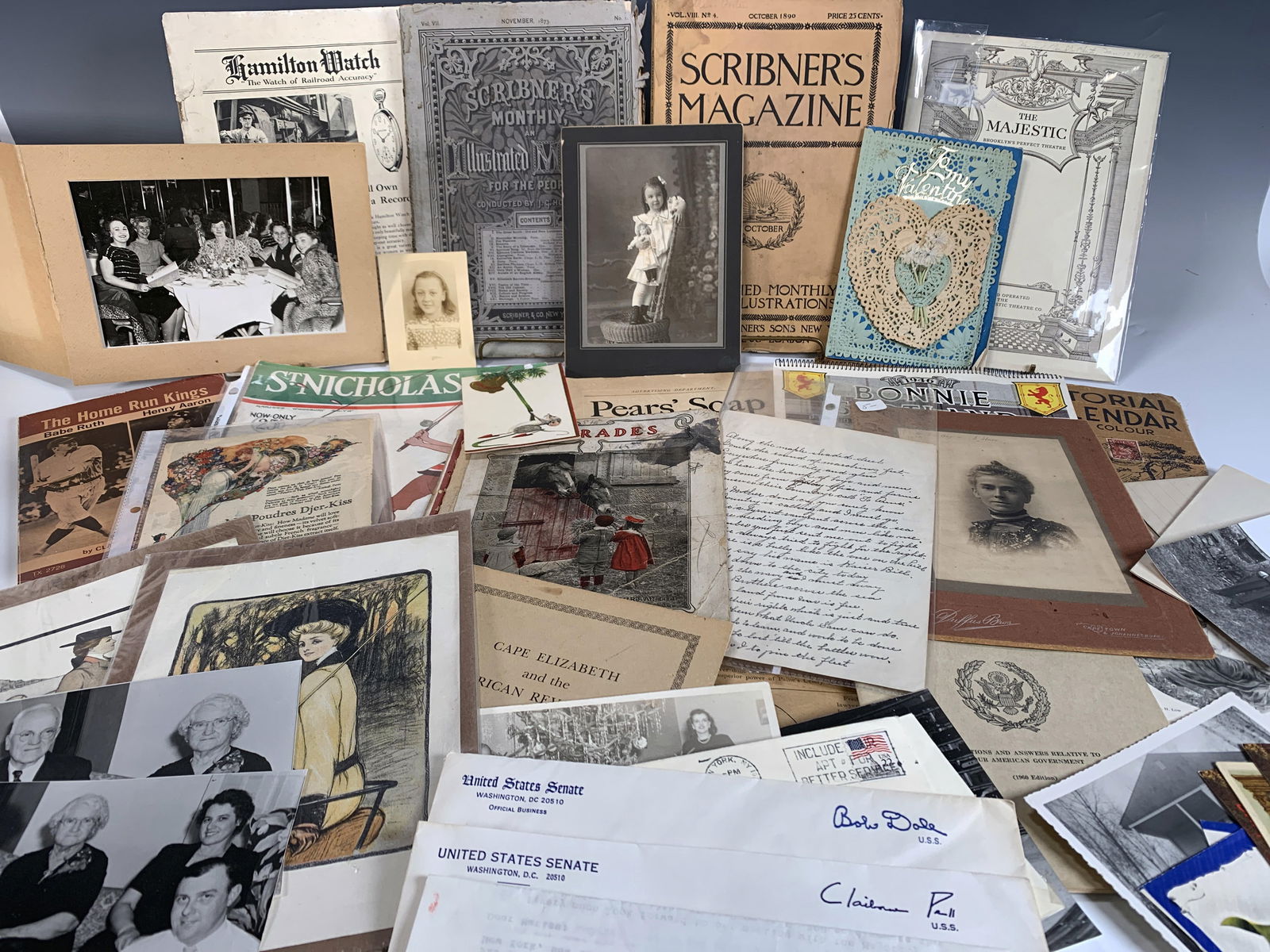 EPHEMERA AUTOGRAPH POLITICAL LETTERS, ACTRESS MARIAN B. JAVITS AUTOGRAPH (1 of 8)