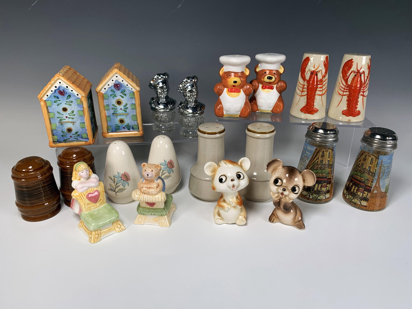 COLLECTION OF SALT AND PEPPER SHAKERS