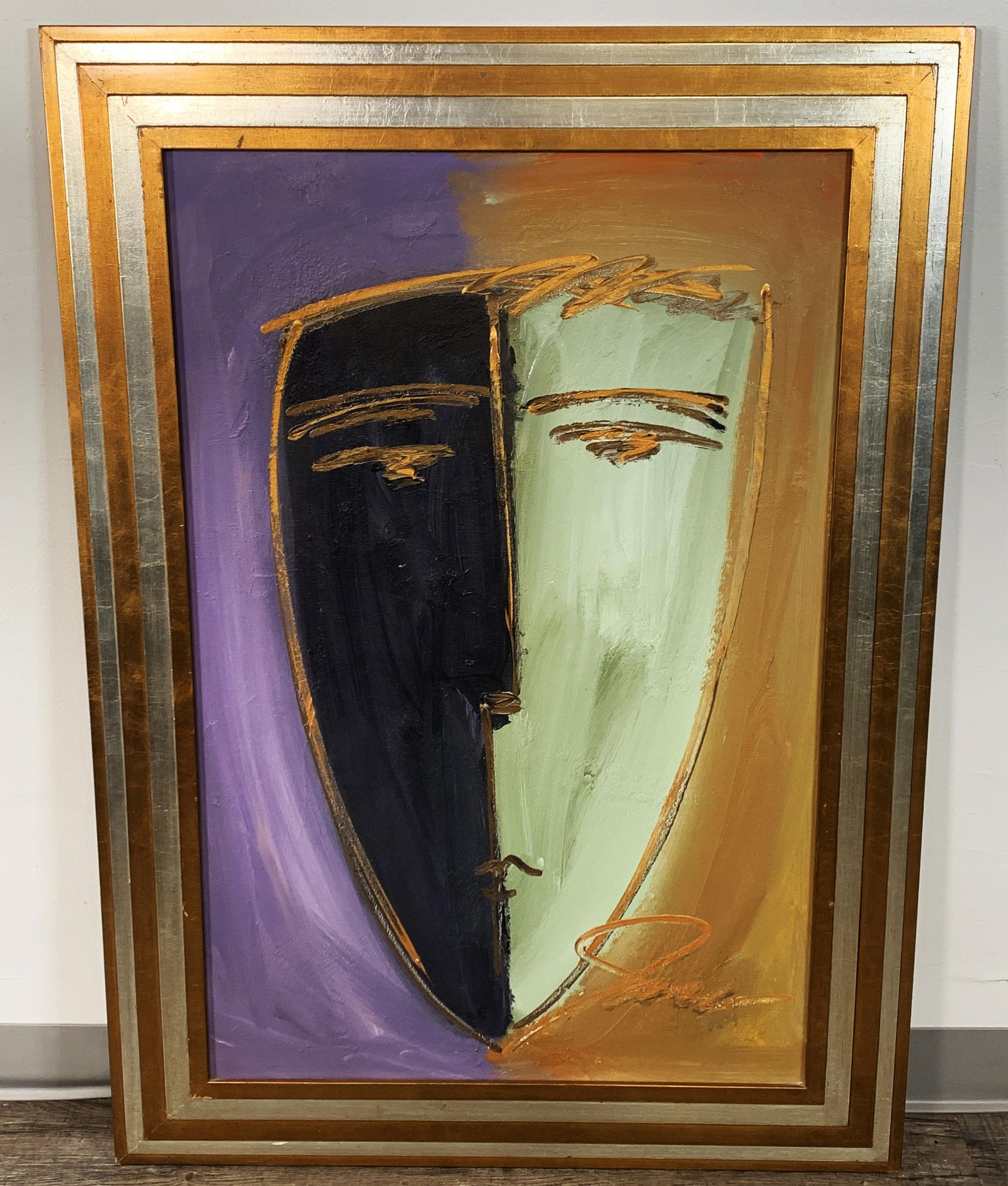 FIGURATIVE PAINTING DUO SIGNED (1 of 6)