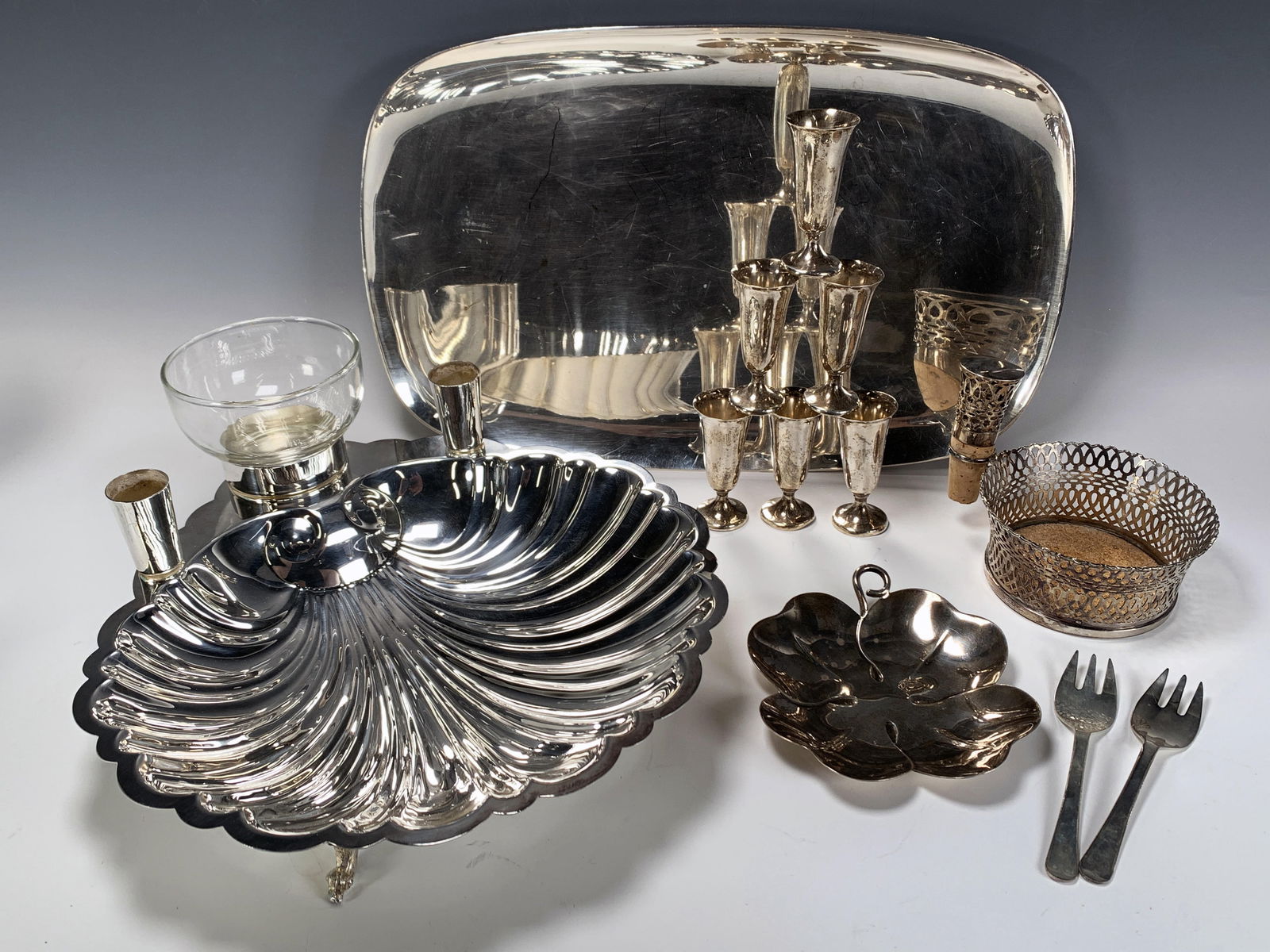 TIFFANY & CO. AND GORHAM STERLING AND SILVERPLATE SERVING & BAR WARE (1 of 7)