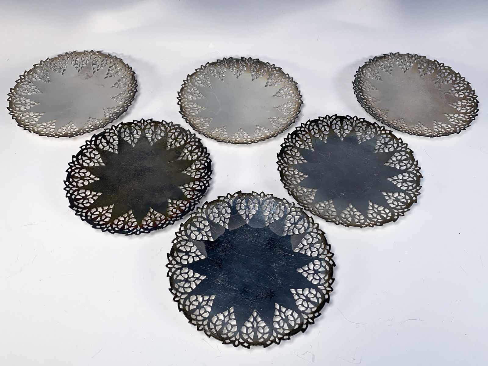 MIDDLE EASTERN ORNATE SILVERPLATE DECORATIVE DISHES (1 of 3)