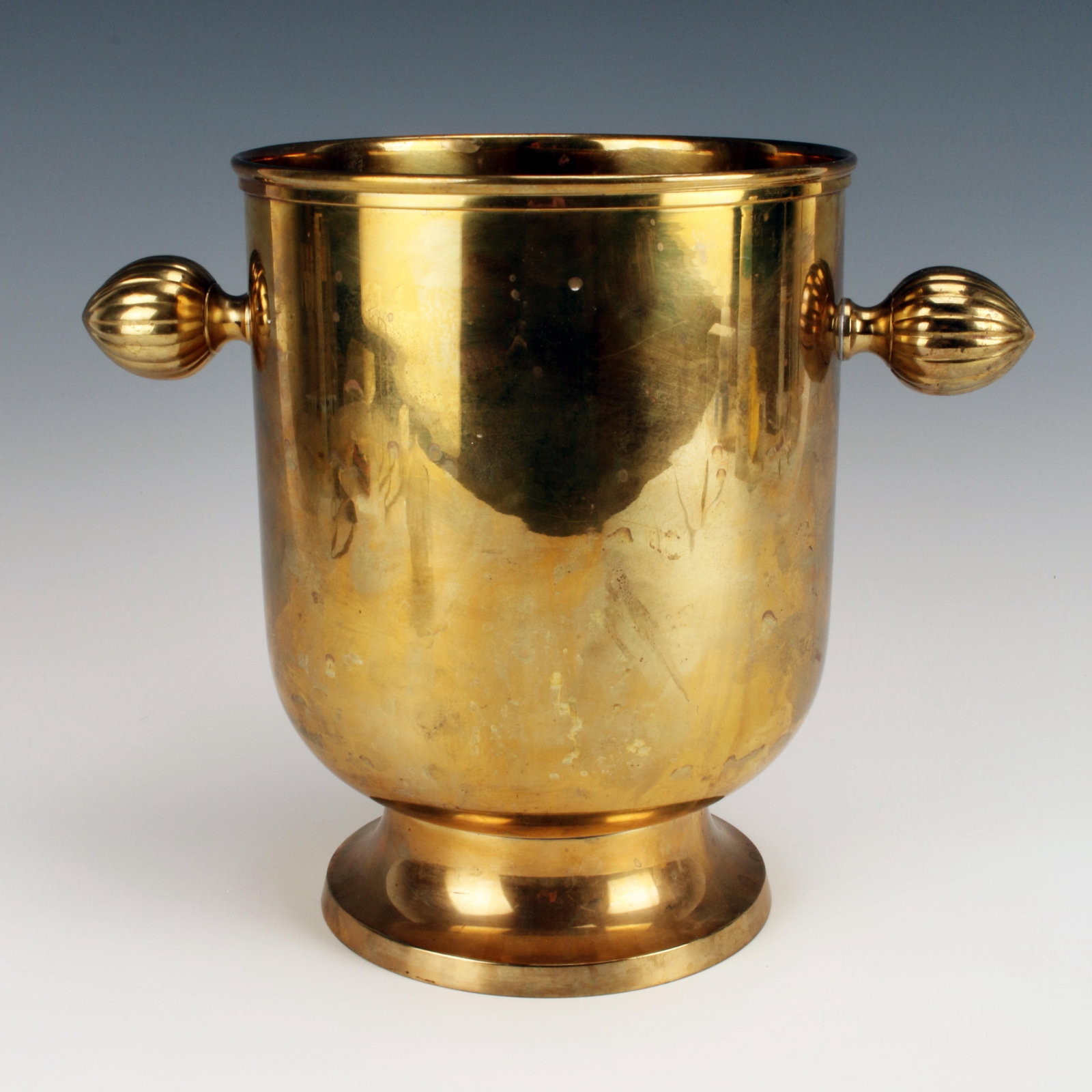 BRASS WINE BOTTLE COOLER ICE BUCKET