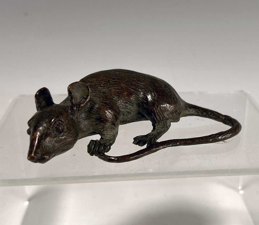 CHINESE BRONZE CAST RAT (1 of 3)