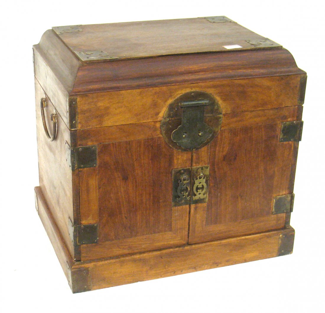 19 th C. Hunanghuali Chest: 15 x 16 x 12 Shipping: We are able to pack and ship this item to an address in the United States for $55.00 via USPS Priority Mail or via FedEx Ground/Home Delivery. Tracking information will be sent 
