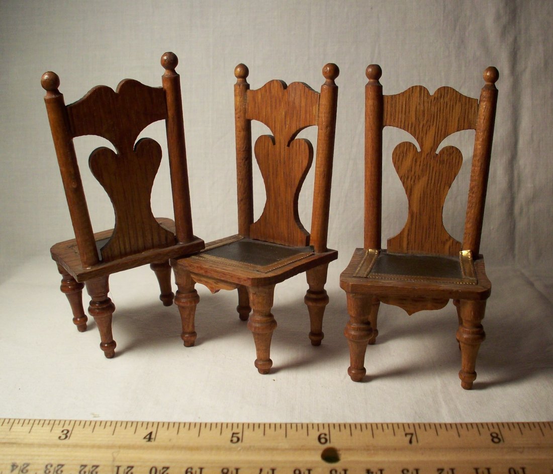 Round Table And Three Chairs: WA breakfast table with three matching chairs. Shipping: We are able to pack and ship this item to an address in the United States for $30.00 via USPS Priority Mail. Tracking information will be sent