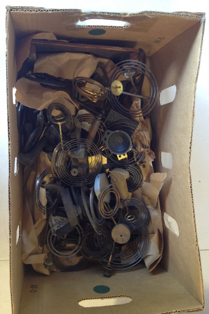 Box Of Chime Rods: A large quantity of clock chime gongs and rods. Weighs about 33 pounds altogether. Shipping: We are unable to ship this item. Please contact our local UPS Store, store1152@theupsstore.com, or the Pack
