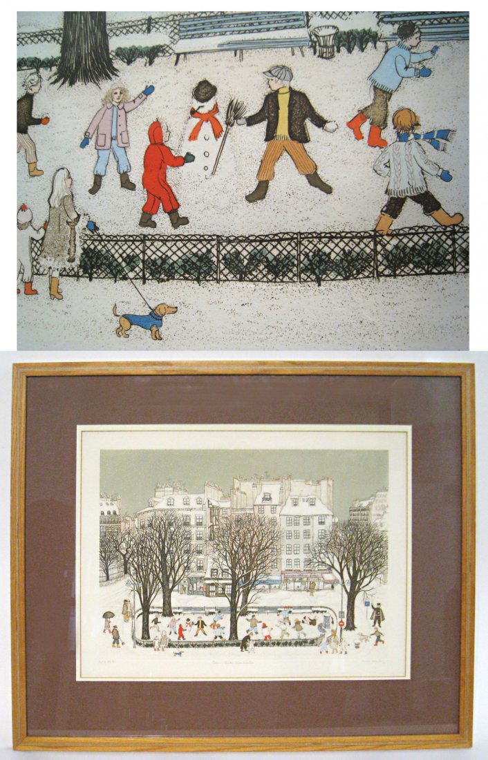 C. Romley, "Paris, Quai Montebello": A pencil signed engraving, numbered 6/10 H. E. center with the title and signed lower right "Cuca Romley" (Spanish- American, B. 1933), 17 1/2" X 22" sight. Shipping: We are unable to ship this item.