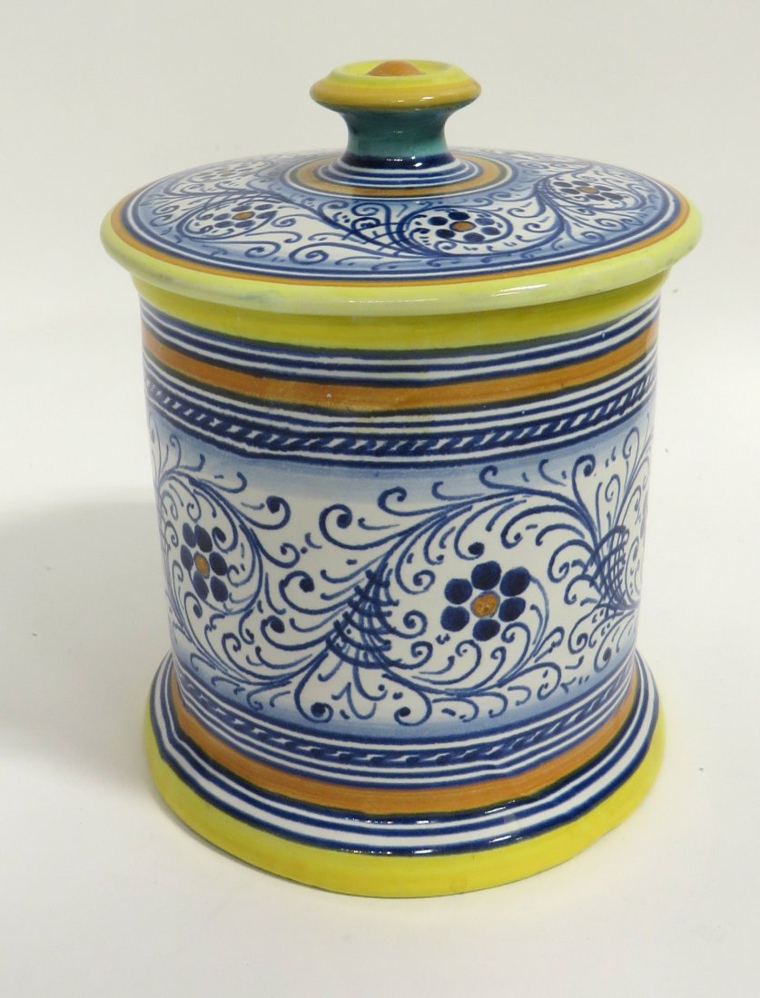 Faience Muffin Warmer: Marked as Italian in the bottom. Shipping: We are able to pack and ship this item to an address in the United States for $40.00 via USPS Priority Mail or via FedEx Ground/Home Delivery. Tracking infor