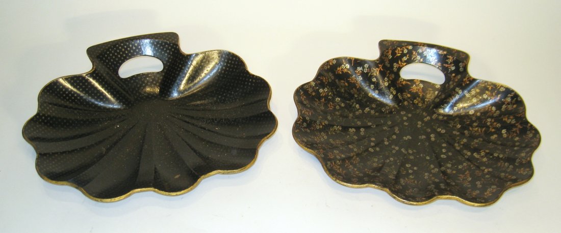 Two Lacquer Papier Mache Servers: Shipping: We are able to pack and ship this item to an address in the United States for $40.00 via USPS Priority Mail or via FedEx Ground/Home Delivery. Tracking information will be sent to your email