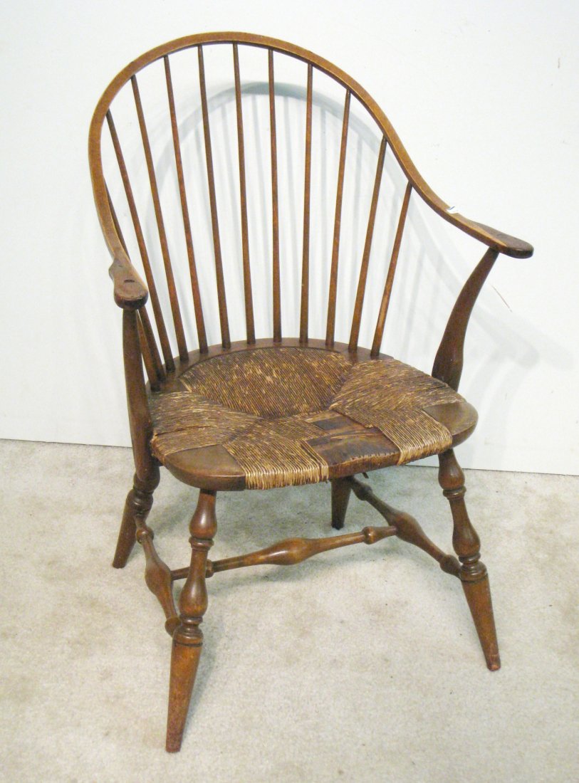 Windsor Chair: With rush seat. Shipping: We are unable to ship this item. Please contact our local UPS Store, store1152@theupsstore.com, or the Packaging Store, hello@packandshipnow.com, for a quote. Please be sure 