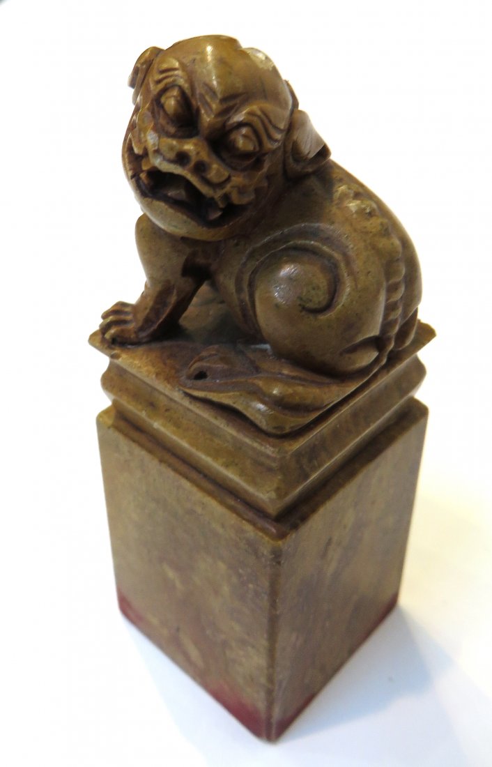 Soapstone Seal: 3 1/2" Shipping: We are able to pack and ship this item to an address in the United States for $25.00 via USPS Priority Mail. Tracking information will be sent to your email address. Each additional i